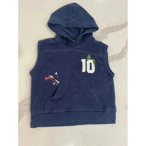Boy’s Suess Wear Hooded Vest Size 7 Grinch & Cat & the Hat Characters